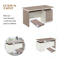 Bureau d'ordinateur pour le personnel de l'entreprise, postes de travail confortables pour les espaces de coworking, table, mobilier modulaire, bureau de direction moderne