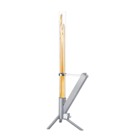 Chauffe-pellets portable en acier inoxydable au design moderne pour terrasse, foyer fusée, colonne de chauffage, allumage manuel, torche pour