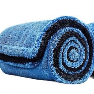 Serviette de nettoyage pour voiture en microfibre, séchage rapide, absorbante, rectangulaire/carrée, tissée, couleur unie, lavable en machine, lavable à la main - Product Image 1