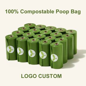 Custom 100% Biodegradable <b>Compostable</b> Dog Poop Waste <b>Bag</b> EN 13432 - Product Image 5