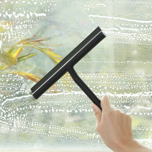 Limpiacristales de Silicona para Ventanas de <span class=keywords><strong>Coche</strong></span>, Ecológico, Blanco y Negro, Estilo Europeo Simple, con Cepillo de Fieltro Suave - Product Image 1