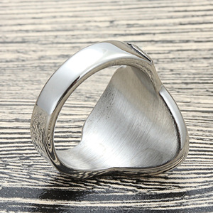 Men's Titanium Steel Clown Mask <b>Ring</b> Retro Punk Style Skeleton Design Gift Jewelry 27054 - Product Image 2