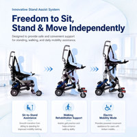 Robot de rééducation à domicile Leyidi, prêt à l'emploi, pour l'entraînement à la marche des membres inférieurs, fauteuil roulant pour personnes âgées, récupération post-AVC, certifié CE, garantie 1 an