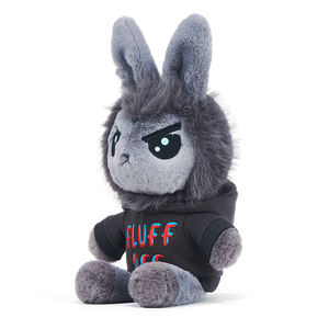 Peluche <span class=keywords><strong>Dreadfuls</strong></span> Lapin Peluche Jouet PP Coton Maille Soulagement Du Stress Rose Gris Animal En Peluche Guérison Calmant Confort Haut De Gamme - Product Image 3