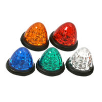 Feux latéraux pour camionnette Watermelon, feux de signalisation LED 24V pour remorque, clignotants, feux de gabarit, feux de bord de route