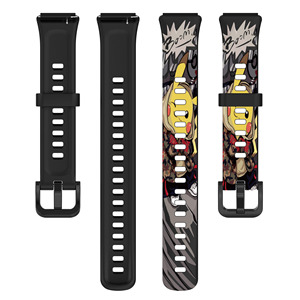 Correa de Repuesto de Silicona para Reloj Inteligente con Estampado Deportivo, Correa para huawei <span class=keywords><strong>Band</strong></span> <span class=keywords><strong>7</strong></span> - Product Image 4