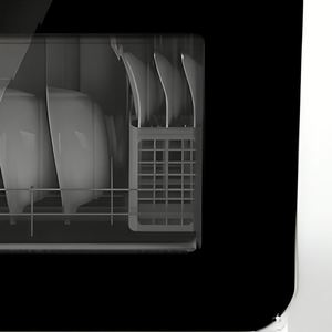 Lave-vaisselle de table électrique automatique avec 6 programmes de nettoyage, commande tactile, ventilateur d'eau 4,5 L, séchage PTC, matériau PP, lavage à 72 degrés - Product Image 5
