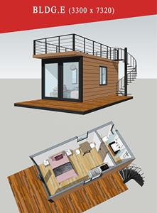 Quacent 20ft 40ft Luxury Tiny <strong>Wooden</strong> Prefab <strong>House</strong> Building Modern Mobile Light Steel Container Prefabricated Home Apartment - Product Image 4