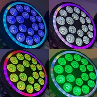 Projecteur PAR RVBW quatre-en-un à teinture couleur intégrale 85-265V IP pour cabine DJ, piste de danse LED, bar à tête mobile, équipement de fête