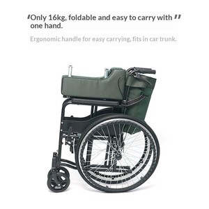 <span class=keywords><strong>Fauteuil</strong></span> roulant manuel pliable, scooter de mobilité léger <span class=keywords><strong>pour</strong></span> personnes âgées et handicapées, transport facile - Product Image 4