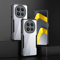 Carcasa Ultrafina para Xiaomi Mi POCO M8 M7 M6 M5 M4 M3 M2 Pro Plus, Funda Protectora Resistente a Caídas, Transpirable, Marco Negro, Cubierta Acrílica