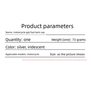 Accessoires de modification <span class=keywords><strong>pour</strong></span> VTT, motos tout-terrain, quads et motos <span class=keywords><strong>à</strong></span> quatre roues : <span class=keywords><strong>Bouchon</strong></span> de réservoir de carburant GY6, <span class=keywords><strong>Bouchon</strong></span> de réservoir de carburant HD110-C, <span class=keywords><strong>Bouchon</strong></span> de réservoir d'huile - Product Image 6