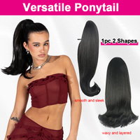 Julianna Wholesale Extensions de cheveux synthétiques de haute qualité, tissage court et rebondissant, postiche à cordon, queue de cheval en fibre Futura