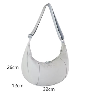 Sac bandoulière hobo en nylon imperméable personnalisable, fabriqué au Vietnam, avec sangle réglable, style banane tendance, personnalisation - Product Image 3