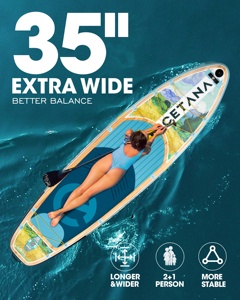 Offre Spéciale Cetana 11'6 "* 35" * 6 "sup Stand up Paddle Board Extra Wide Sup Boards Gonflable Standup Paddleboard avec <span class=keywords><strong>Pompe</strong></span> - Product Image 5