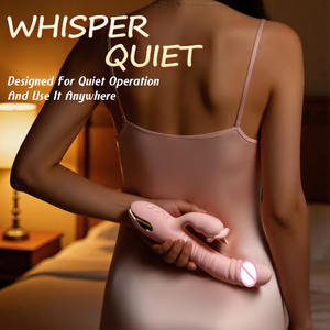 Jouet réaliste vibrant pour femmes, vibromasseur incurvé pour point G avec mouvement puissant, jouet vibrant silencieux pour adultes pour couples et usage solo - Product Image 4