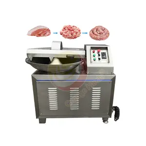 Small Imported Electric Meat Bowl Cutter High-Speed Mixer and Chopper Machine with 40L Meat Bowl