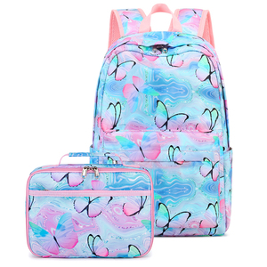Set di borse per zaino da scuola per bambini in età prescolare personalizzate con borsa per il pranzo - Product Image 1
