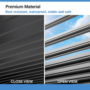 Pabellón de jardín al aire libre <span class=keywords><strong>Bioclima</strong></span> de aluminio, persiana de rejilla impermeable, pérgola y cenador para su espacio al aire libre - Product Image 6