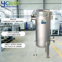 Filtre multi-sacs en acier inoxydable 304/316 adapté aux systèmes de filtration de l'industrie pétrolière et au traitement des eaux usées