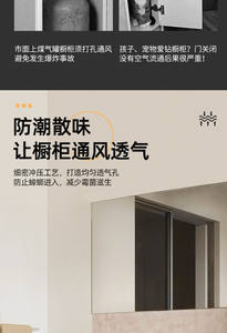 Grille de ventilation double face en alliage d'aluminium pour porte d'armoire de cuisine, design moderne, trous de ventilation décoratifs, couvercle en filet - Product Image 2