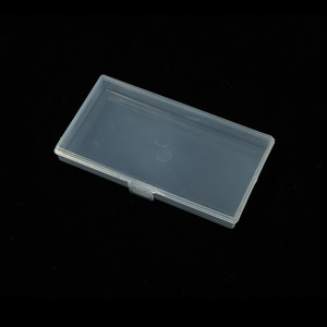 Transparent Plastic Storage Box 14.7x8x2cm With Lid For Jewelry Parts Packaging PP Material - Product Image 3