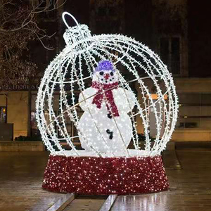 Décorations d'extérieur, lumières d'ornement de Noël, lumières LED 3D en forme de boule, motif de chien, lumières pour la <span class=keywords><strong>maison</strong></span> - Product Image 1