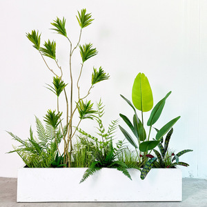 Arreglo <span class=keywords><strong>de</strong></span> Plantas Artificiales <span class=keywords><strong>de</strong></span> Malla <span class=keywords><strong>de</strong></span> Seda para Balcón, Paisaje <span class=keywords><strong>de</strong></span> Plantas Falsas, Decoración <span class=keywords><strong>de</strong></span> Escaleras, Plantas Sueltas - Product Image 4