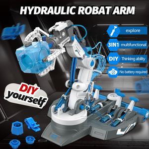 ZhoryaDIYアセンブリ3In1アームおもちゃロボット油圧マニプレレーターマシンアーム220pcsステムおもちゃロボット科学実験キット - Product Image 2
