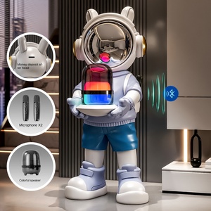 Modelo de Astronauta Aterrizando, <span class=keywords><strong>Adornos</strong></span> de Resina con Música y Tecnología para Sala de Estar, Hotel, Inauguración de Tienda, Regalo de Inauguración de Casa, Decoraciones - Product Image 3
