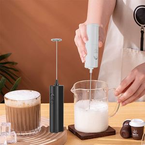 เครื่องตีฟองนมไฟฟ้าแบบมือถือขนาดเล็กพกพาสะดวก สีดำ สำหรับกาแฟ - Product Image 6