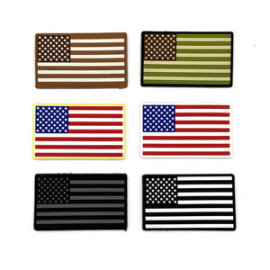 맞춤형 PVC 깃발 패치 국가 국제 자존심 여행자 가방 가방 배낭 미국 국기 패치 - Product Image 1
