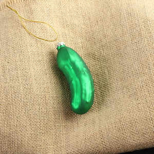 زينة المخللات الزجاجية، زينة الخيار الزجاجي لديكورات عيد الميلاد صديقة للبيئة - Product Image 4