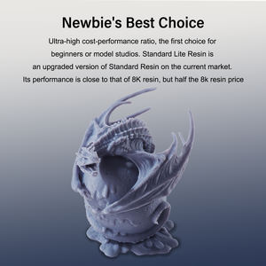 Résine Antinsky Standard Lite pour imprimante 3D DLP LCD 405nm 1kg Haute activité, haute précision et faible rétrécissement - Product Image 4