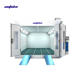 ตู้พ่นสีรถยนต์กระจกบานใหญ่ ระบบทำความร้อนด้วยไฟฟ้าและดีเซล พร้อมฉนวนกันความร้อนใยหินประสิทธิภาพสูงสำหรับอบสีรถยนต์ - Product Image 1