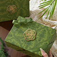 Boîte cadeau magnétique en papier recyclable, pliable, rigide, avec couvercle magnétique, pour parfum et cosmétiques