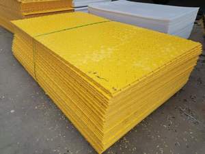 Tapis de protection du sol personnalisé, robuste et recyclable, en UHMWPE, tapis de route temporaire 4x8, dalle de pavage de route en HDPE - Product Image 1