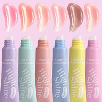 Gloss à lèvres naturel hydratant effet brillant, marque privée, fini verreux haute brillance, repulpant aux peptides, effet jus de fruit