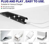 Pointeur laser vert moderne en métal pour chats - Lampe torche et stylo laser rechargeable par USB avec étoiles