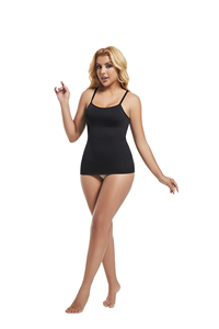 الجملة مصنعين السيدات ملابس داخلية قميص قصير تانك توب محبوك أعلى الخصر تمتد الكبار مشدات أعلى ضيق - Product Image 5