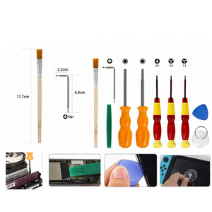 10 en 1 bricolage 3.8mm 4.5mm Tri Wing Torx tournevis de sécurité jeu Bit Kit d'outils de réparation pour Nintendo Switch/N64/<span class=keywords><strong>Nes</strong></span>/<span class=keywords><strong>DS</strong></span>/Wii/GBA - Product Image 3