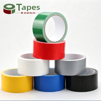 Ruban adhésif en caoutchouc thermofusible coloré simple face imperméable, largeur 48 mm, robuste, personnalisé, en tissu argenté coloré pour la fermeture de cartons
