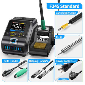 Station de soudage numérique FNIRSI DWS-200 200W avec poignée F210/F245, écran TFT 2,8 pouces, température 100°C~450°C, réparation électronique - Product Image 5