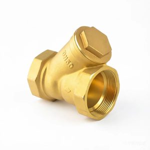 Filtro a Y in ottone forgiato DN15-DN100 PN16 con filettatura e rete in acciaio inossidabile per sistemi industriali e idraulici - Product Image 4