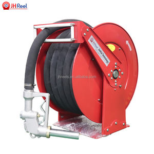 Enrouleur de tuyau de carburant rétractable de 15 m à ressort de 1,5 pouce avec joint pivotant en acier, norme DIN - Product Image 4