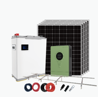 Système solaire hors réseau 5-15 kWh 4 kW 6 kW, panneau solaire domestique, batterie lithium-ion, onduleur, kit tout-en-un, onde sinusoïdale pure