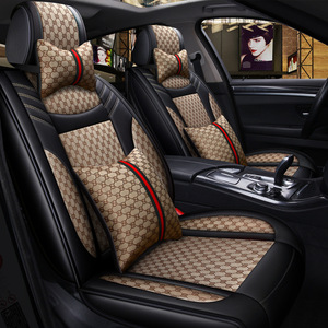 Accessori Auto di Design, <span class=keywords><strong>Coprisedili</strong></span> Universali di Marca GG per <span class=keywords><strong>BMW</strong></span>, Mercedes, Toyota, Honda, Hyundai, Kia - Product Image 1