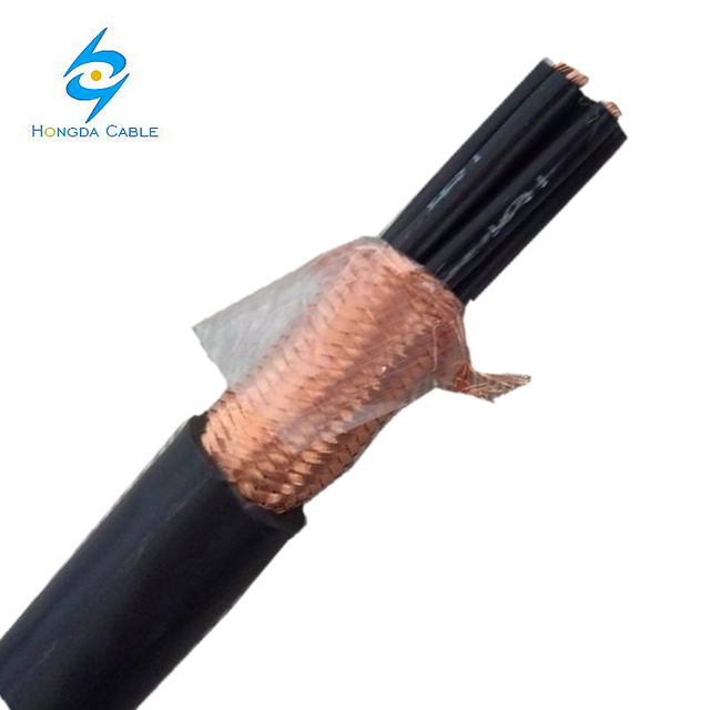 Flexible fine wire stranded bare copper control cable 12 cores 2.5mm2 CY Screened control wire