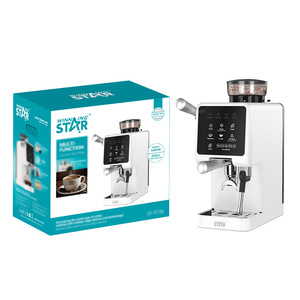 Cafetera multifunción Winningstar de 1840W con bomba de 20 bares de presión, semiautomática, con molinillo y vaporizador. - Product Image 5