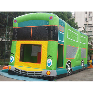 33 'x 12' thương mại lớp trẻ em xe buýt lớn <span class=keywords><strong>Inflatable</strong></span> Bouncer với trượt N trụ cột bên trong cho trẻ em vui chơi giải trí - Product Image 3